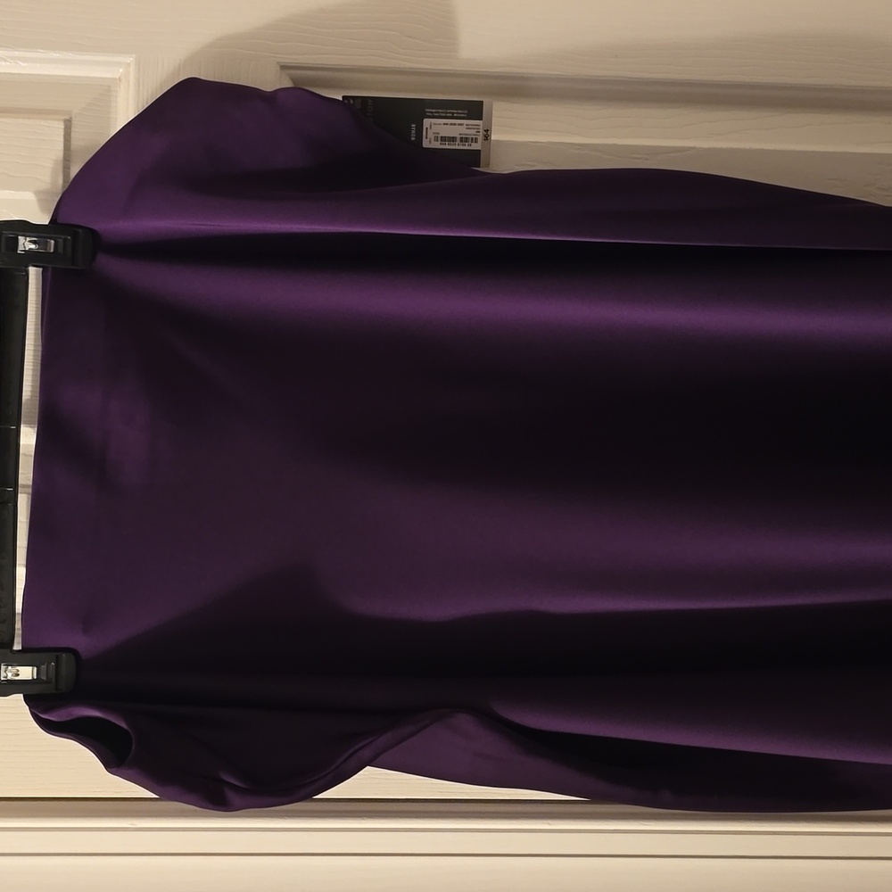 WORTHINGTON BRAND WOMEN'S PLUS SIZE PURPLE ELASTIC WAISTBAND SKIRT SIZE 24W